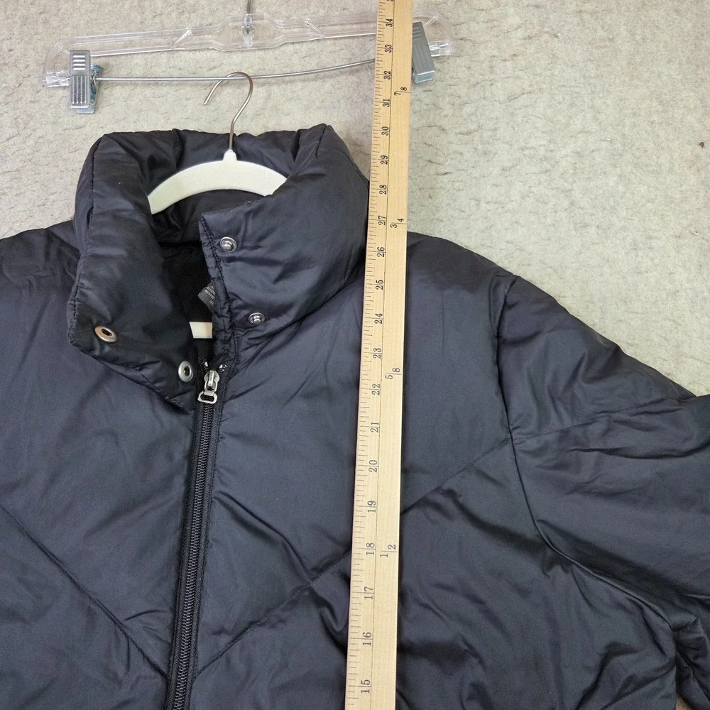 Banana Republic Puffer Jacket Mens XL Black Excellent Down Filled Quilted Zip